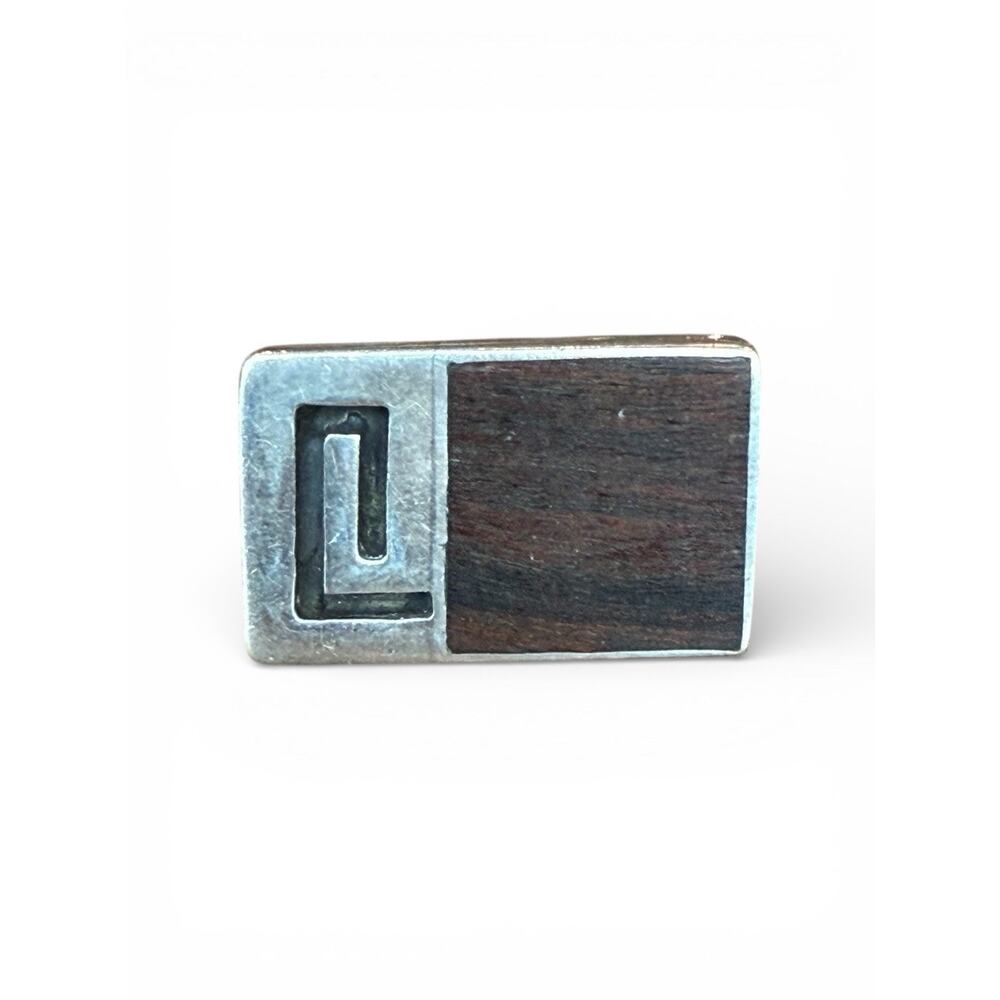 Vintage MCM Single Sterling Cuff Link Scrap Or Repurpose